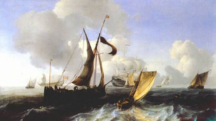backhuysen a choppy sea 1664. Backhuijzen, 