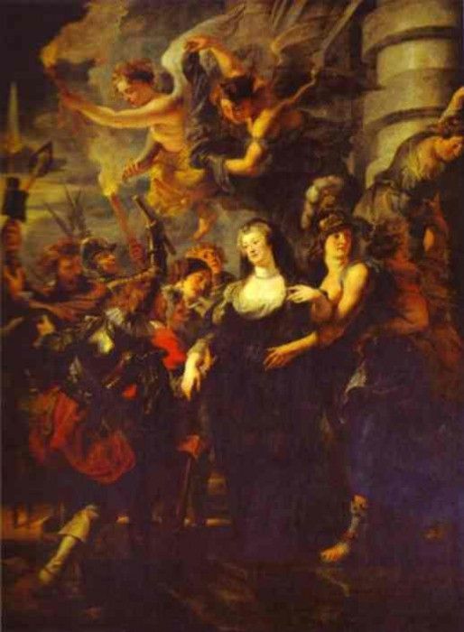 Peter Paul Rubens - The Flight from Blois. ,  