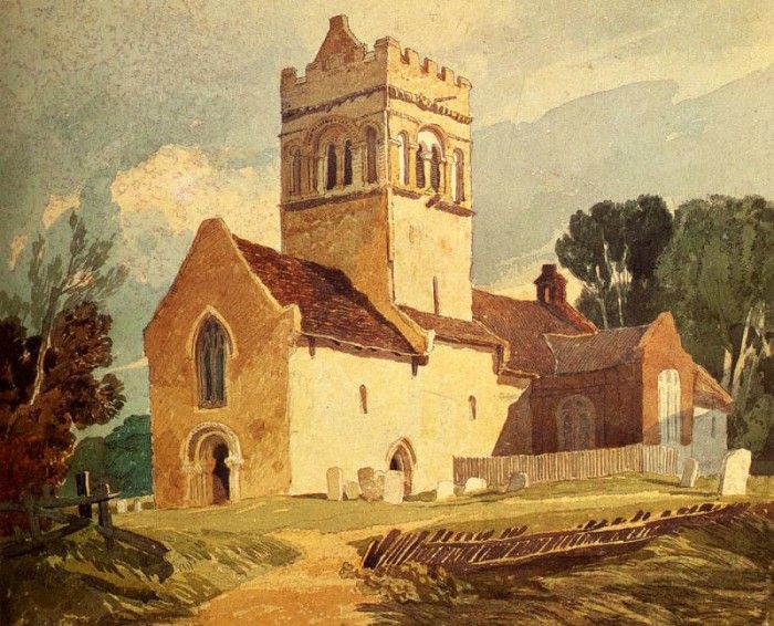 Cotman John Sell Gillingham Church Norfolk. Cotman,  