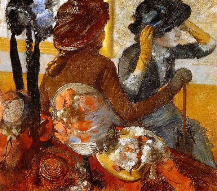 Degas, Edgar - At the Milliners (end. , --