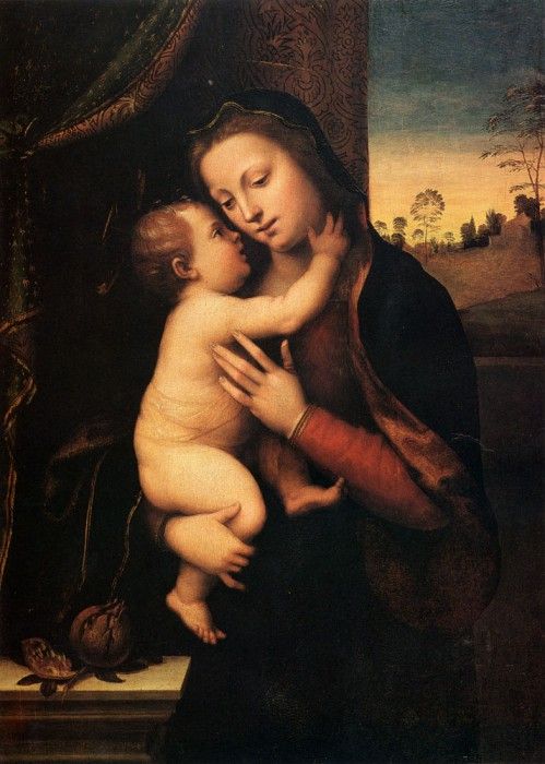 Albertinelli Mariotto Madonna And Child. Albertinelli, 
