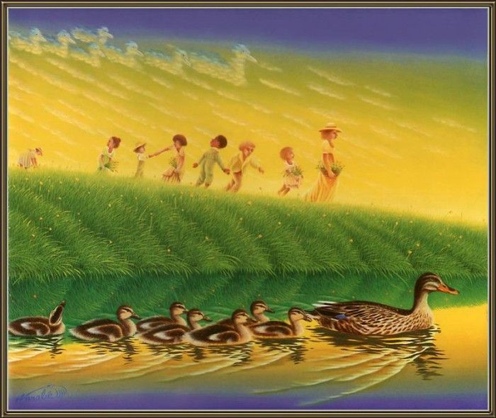 cr WarabeAska-Birds-01-Ducks. Aska, Warabe