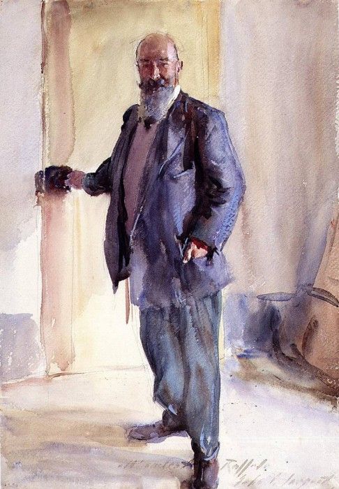 Sargent John Singer Portrait of Ambrogio Raffele. ,  