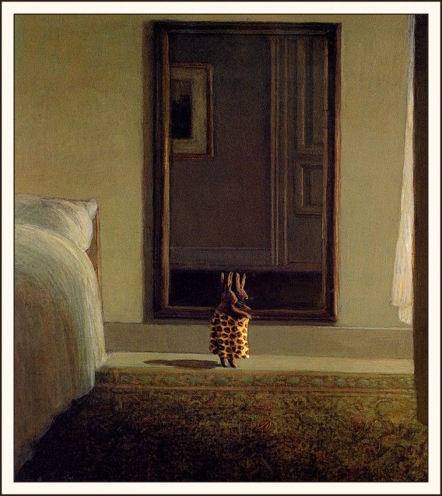 bs-ahp- Michael Sowa- Rabbit In Front Of The Mirror. , 