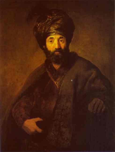Rembrandt - A Turk.    