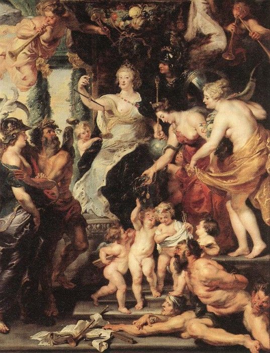 Rubens The Happiness of the Regency 1623-25 Louvre. ,  