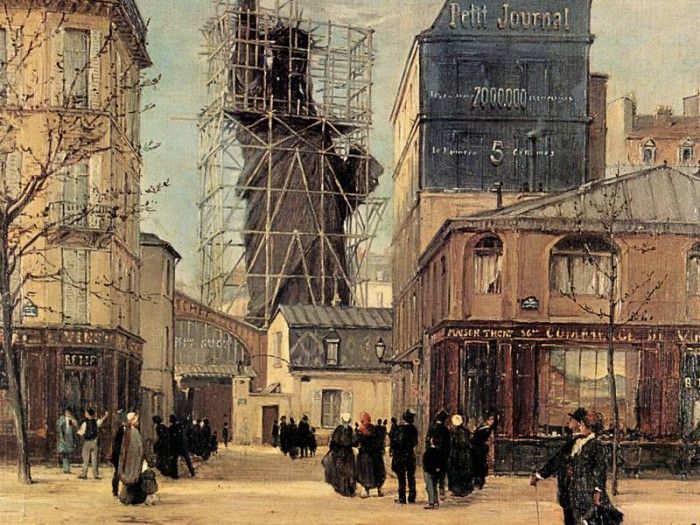 JLM-1884-Victor Dargaud-Statue of Liberty on the Rue de Char. Dargaud, 