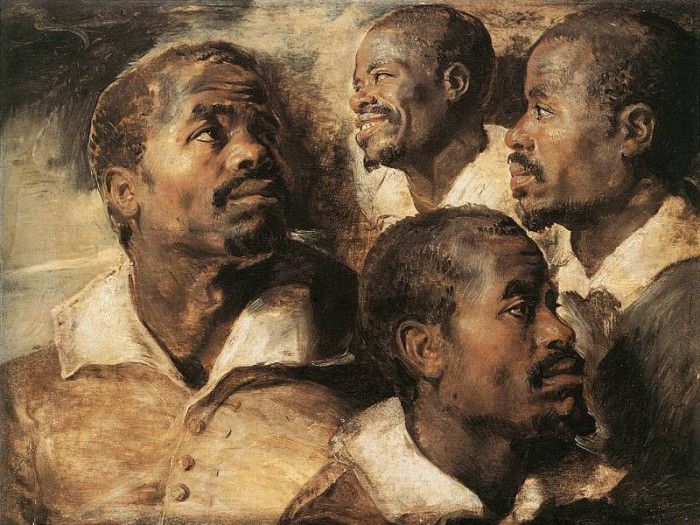 Rubens Four Studies of the Head of a Negro. ,  