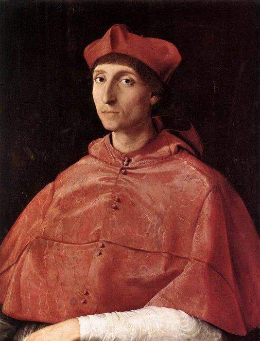 Raffaello - Portrait of a Cardinal. 