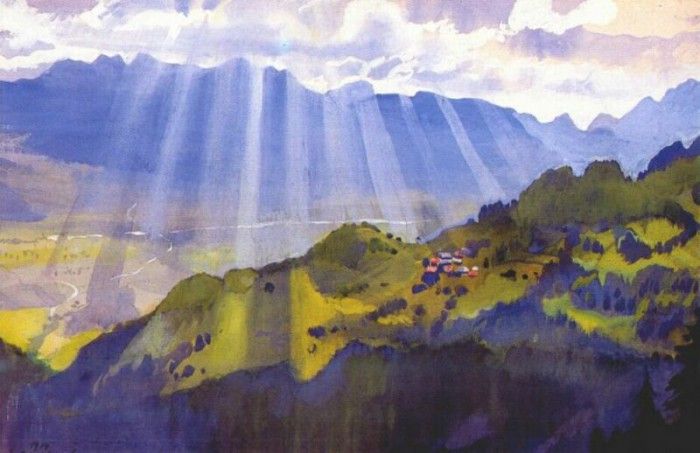 serebryakova mountain landscape 1914.    (1884-1967)