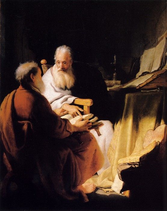       [Two old Men disputing (Peter and Paul)] 1628 (Melbourne, The National Gallery of Victoria) .    