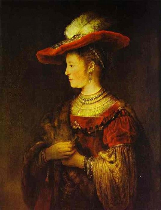 Rembrandt - Portrait of Saskia.    