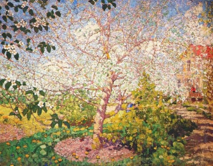 gerasimov,a apple tree in blossom 1914. , 