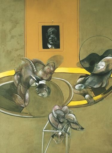 BACON THREE FIGURES AND PORTRAIT 1975 TATE GALLERY. , 