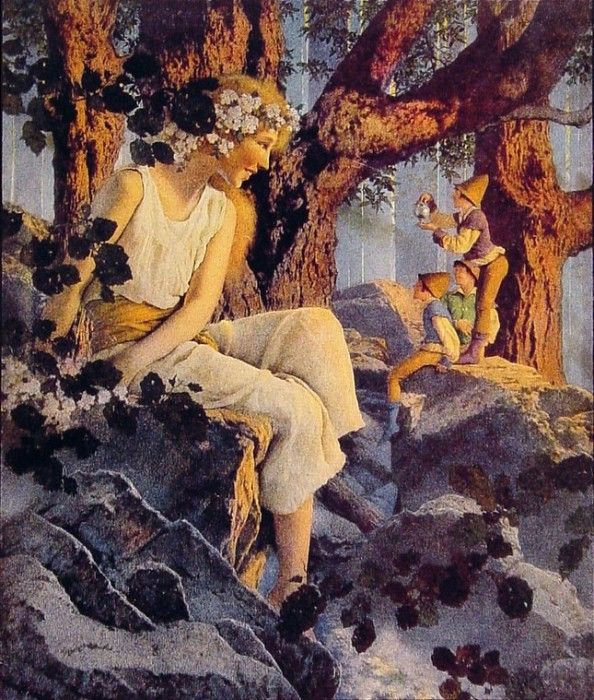 Girl with Elves. , Maxfield