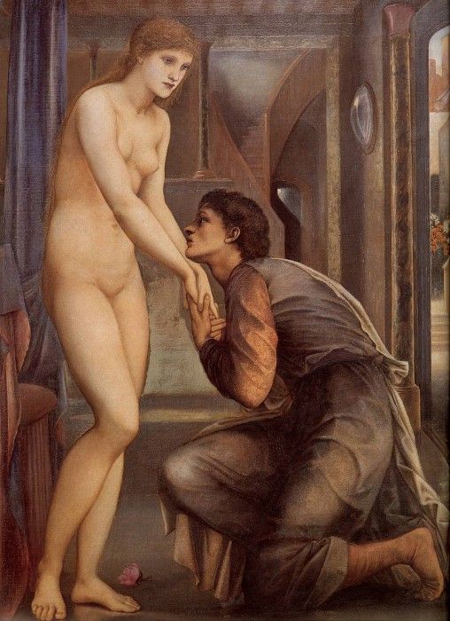 Burne Jones Pygmalion and the Image IV The Soul Attains detail. -   