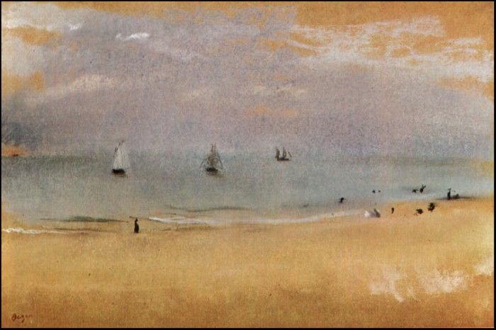 Degas Beach with Sailing Boats, 1869 c.. , --
