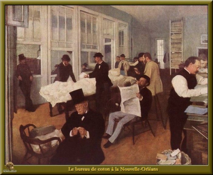 PO Degas 31 Le bureau de coton  la Nouvelle-Orleans(1873). , --