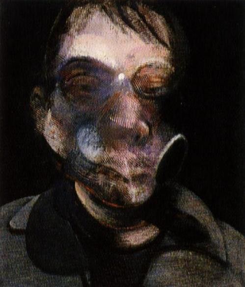 Bacon Three Studies for Self-Portrait, 1976, left. , 