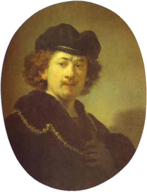Rembrandt - Self-Portrait with a Gold Chain.    