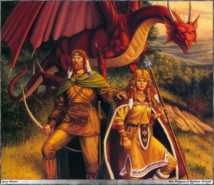 f DLC95 09 Larry-Elmore New-Dragons-of-Autumn-Twilight. Elmore, 