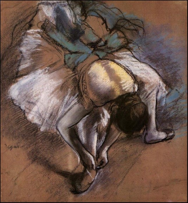 Degas Dancer Adjusting Her Slipper, 1880-85 c.. , --