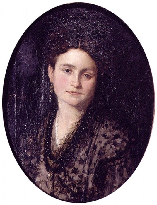 Camarlench Ignacio Pinazo Retrato de Dona Teresa Martinez esposa del pintor. Camarlench,  Pinazo