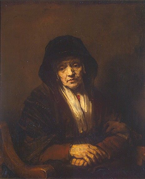 Rembrandt Portrait of an Old Woman, 1654, 109x84 cm, Eremita.    