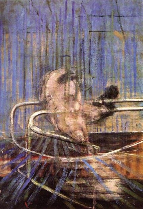 Bacon Crouching Nude on a Rail, 1952. , 
