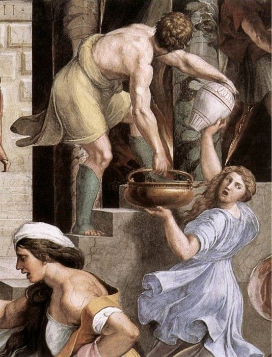 Raphael The Fire in the Borgo detail2. 