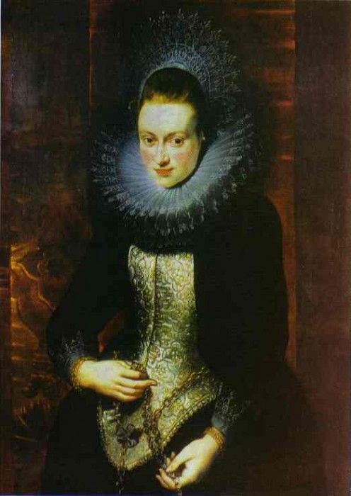 Peter Paul Rubens - Portrait of a Lady with a Rosary. ,  