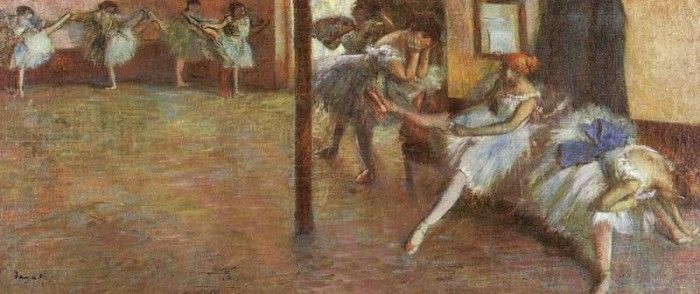 Degas Ballet Rehearsal, 1891, oil on canvas, Yale University. , --