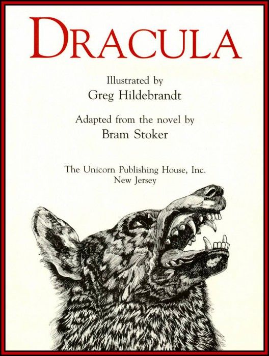 D50 Hildebrandt Greg Dracula 02 Title Page. , Greg