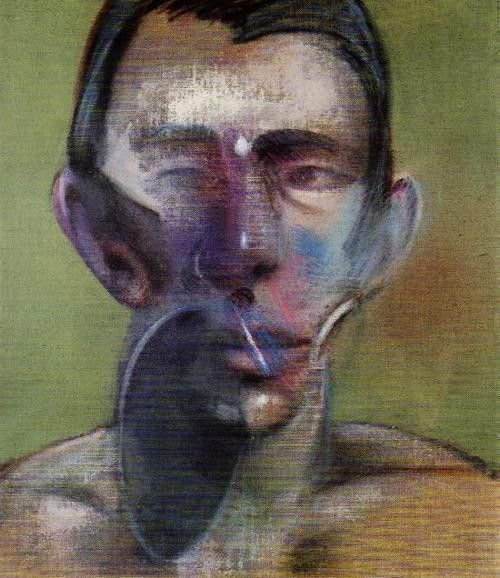 Bacon 3 Studies for a Portrait of Peter Beard, 1980, Center . , 