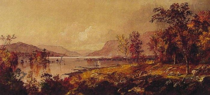 Greenwood Lake in September. Cropsey, Jasper Francis