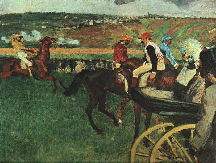 Degas At the Races, 1877-1880, Musee dOrsay, Paris. , --