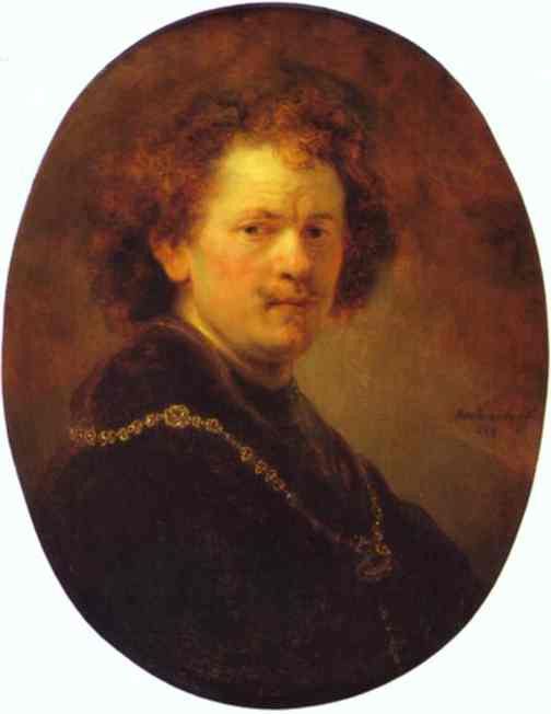 Rembrandt - Self-Portrait Bareheaded.    