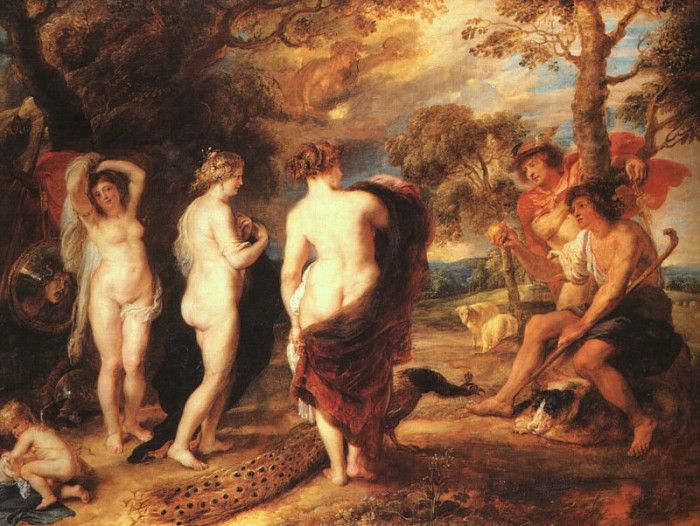 Rubens The Judgment of Paris c.1636 NG London. ,  
