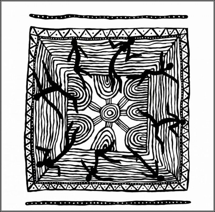 Balarinji-Australian Aboriginal Art-pa Balarinji 11 Jamboree-Corroboree. Balarinji