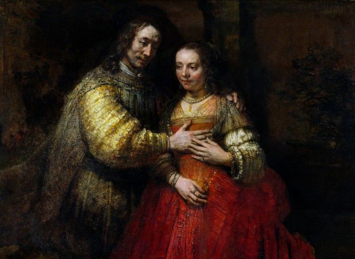  -   [Portrait of a Couple as Figures from the Old Testament, (The Jewish Bride)] 1665.    