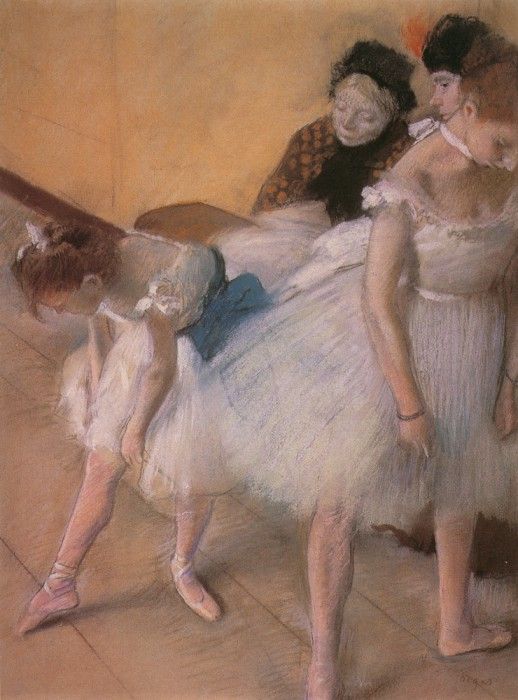 Degas Edgar Before the Rehearsal c1880. , --