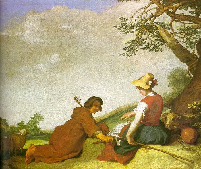 BLOEMAERT Abraham Shepherd And Shepherdess. Bloemaert, 