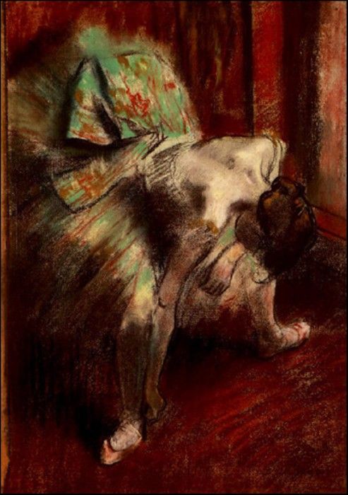 Degas Dancer in Green Tutu, 1880-85 c.. , --