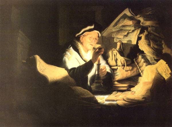 REMBRANDT The rich man from the parable 1626 Staatliche Muse.    