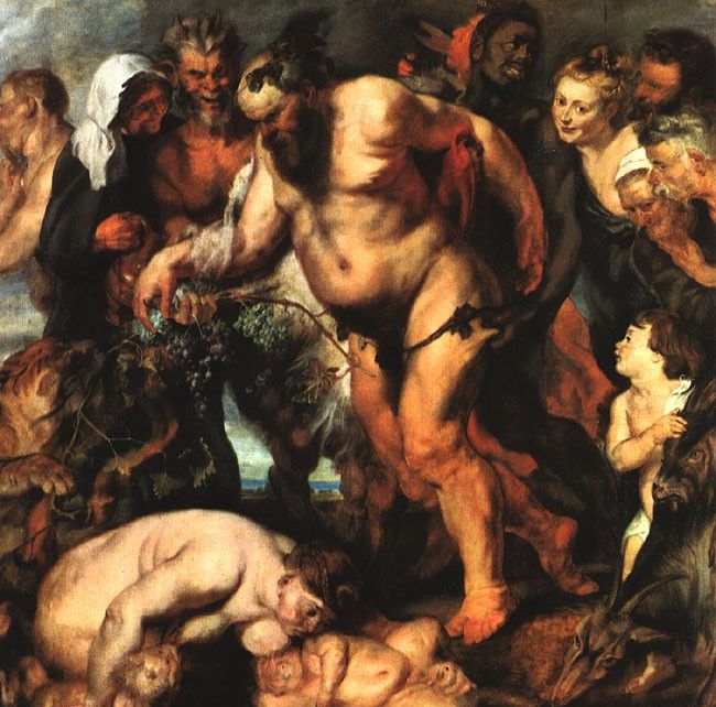 Rubens Drunken Silenus 1618 Alte Pinakothek Munchen. ,  