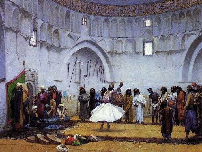 Gerome Jean Leon Whirling Dervishes. , -