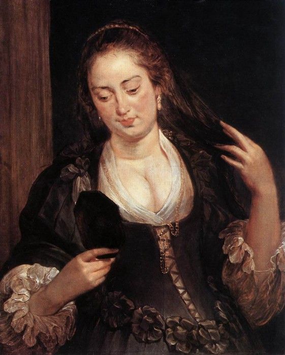 Rubens Woman with a Mirror. ,  