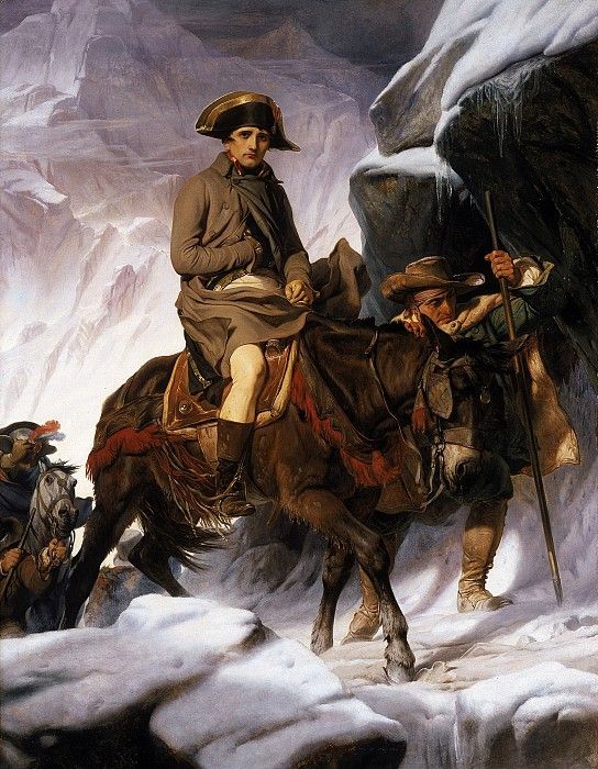Napoleon Crossing the Alps, 1850. , 