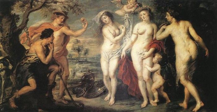 Rubens The Judgment of Paris c1639. ,  