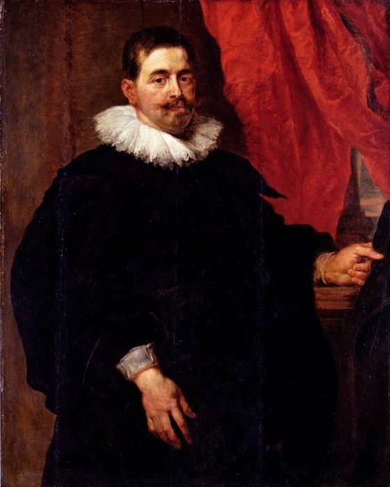 Rubens Peter Paul Portrait Of A Man Probably Peter Van Hecke. ,  